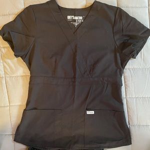 Black Grey’s Anatomy Scrubs set S top/ S bottom